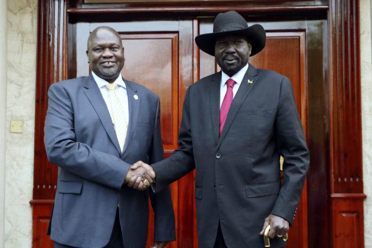 Dr. Riek Machar, Salva Kiir