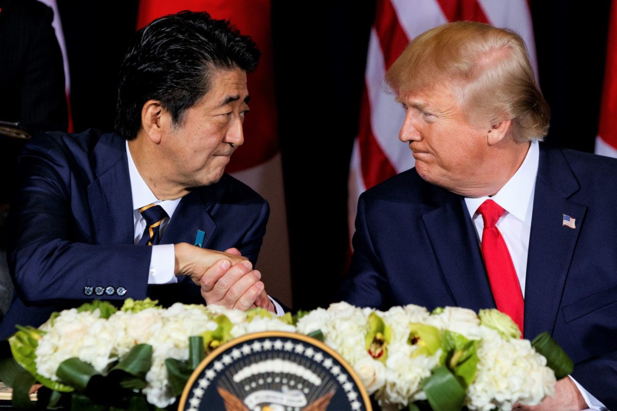 Donald Trump, Šinzo Abe