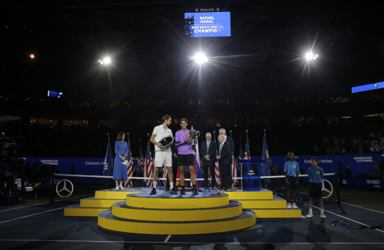US Open, finále, dvojhra mužov, Daniil Medvedev, Rafael Nadal
