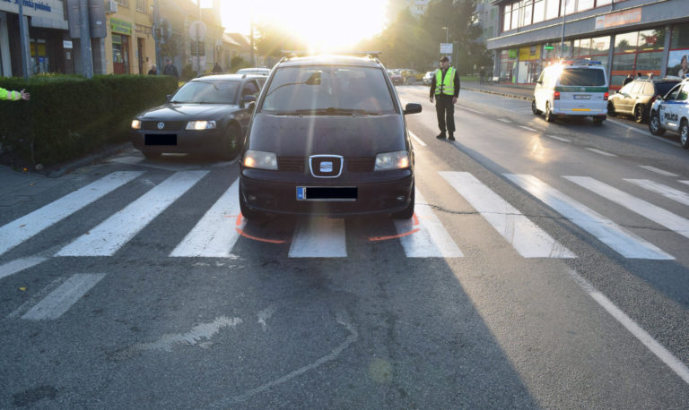 Nehoda, auto, kolobežka, Hlohovec