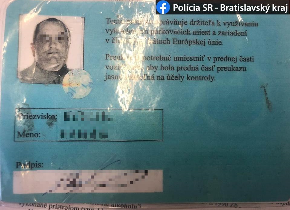 Parkovanie, falošný preukaz ZŤP
