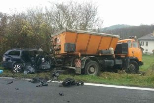 Nehoda, Giraltovce, Škoda Octavia, nákladné auto