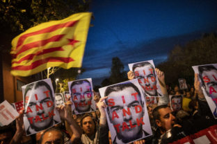 Španielsko, Katalánsko, demonštranti