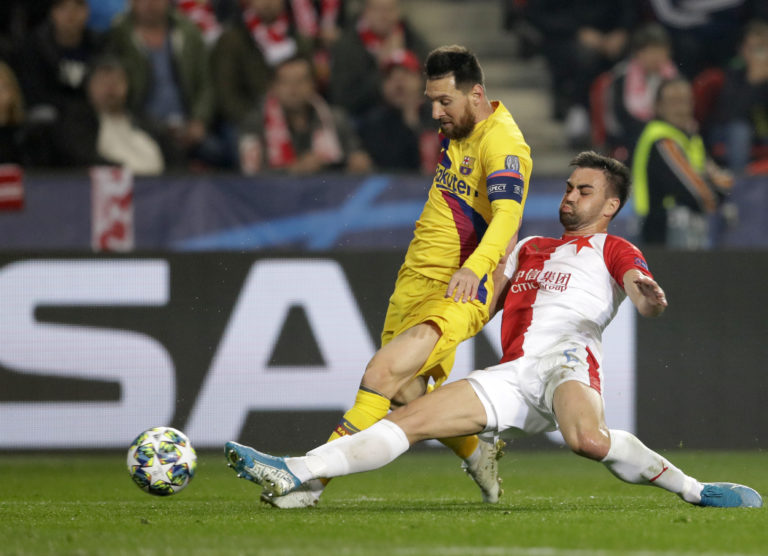 Barcelona - Slavia, Messi