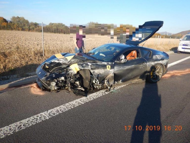 Ferrari, dopravná nehoda