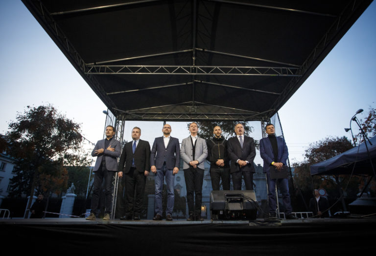 Spoločne PROTI mafiánskemu štátu, Kiska, Truban, Beblavý, Dostál, Sulík, Matovič