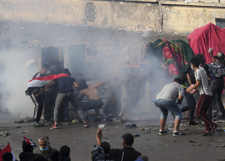 Irak, protesty