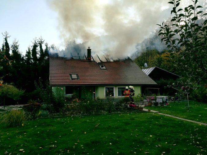 požiar rodinného domu, Kremnica
