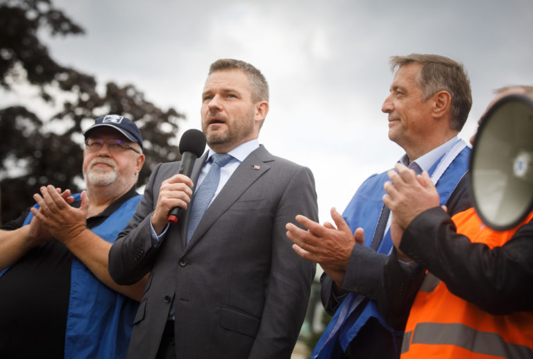 zhromaždenie za zvýšenie minimálnej mzdy, Peter Pellegrini