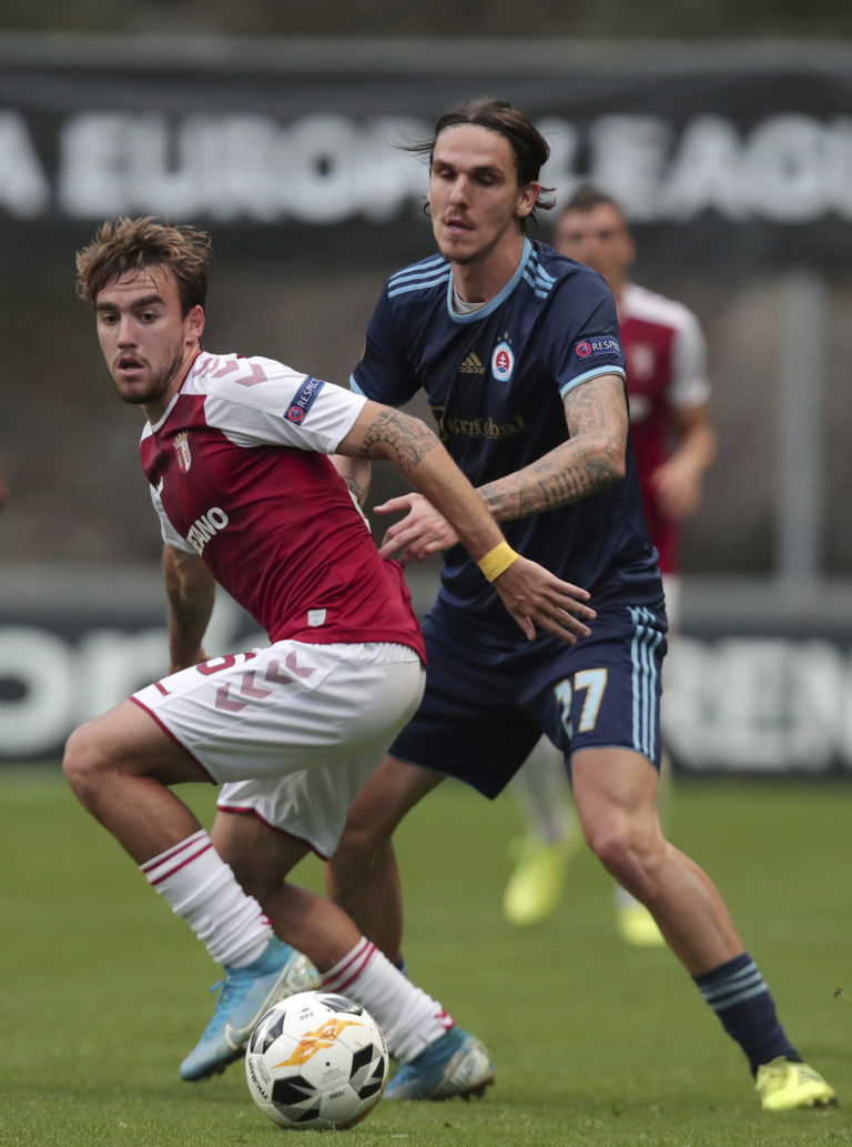 Európska liga: Sporting Braga - ŠK Slovan Bratislava, David Holman