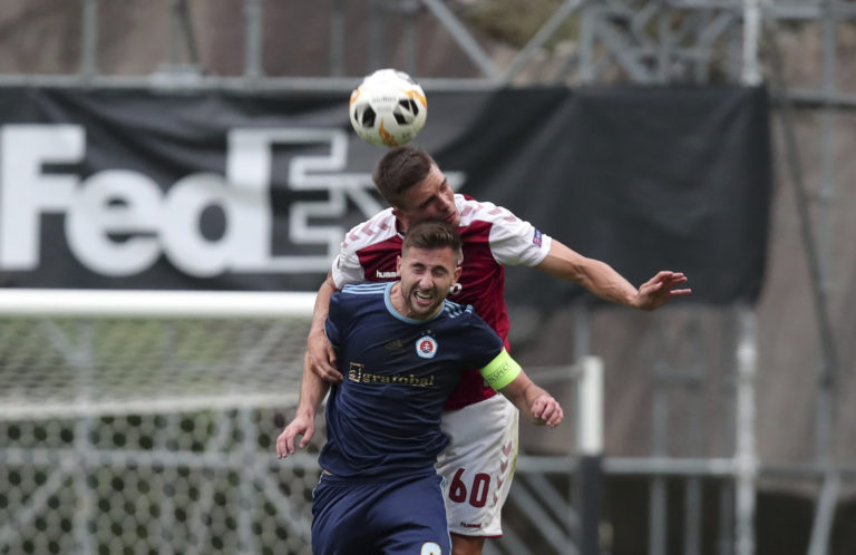 Európska liga: Sporting Braga - ŠK Slovan Bratislava, Andraž Šporar