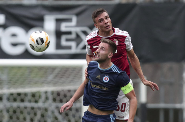 Európska liga: Sporting Braga - ŠK Slovan Bratislava, Andraž Šporar