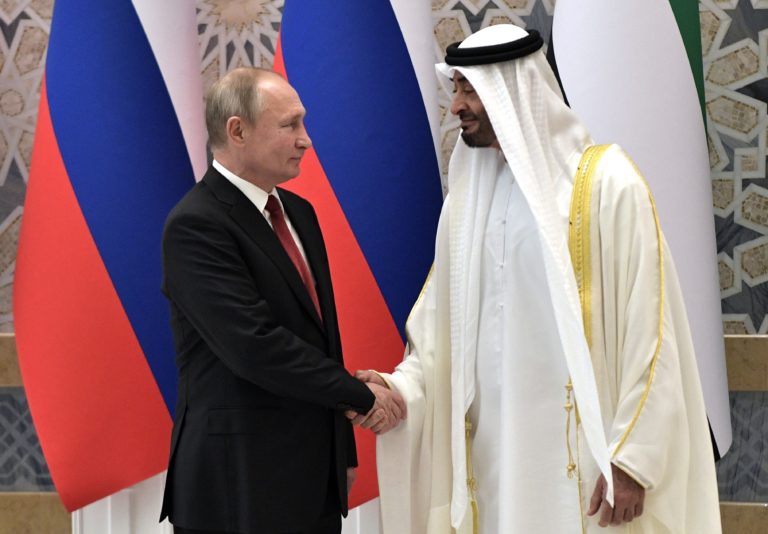 Vladimir Putin, Muhammad bin Zájid al-Nahján
