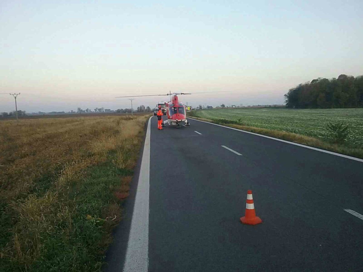 tragická dopravná nehoda, leteckí záchranári, Šarovce