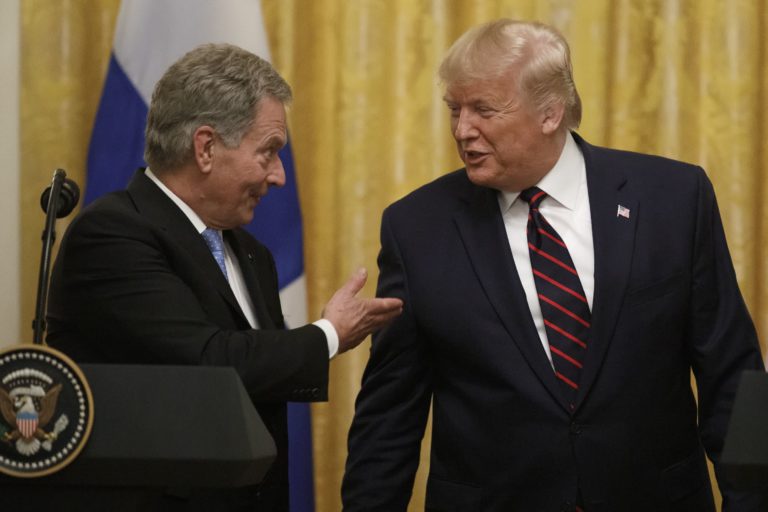 Sauli Niinistö, Donald Trump, Biely dom