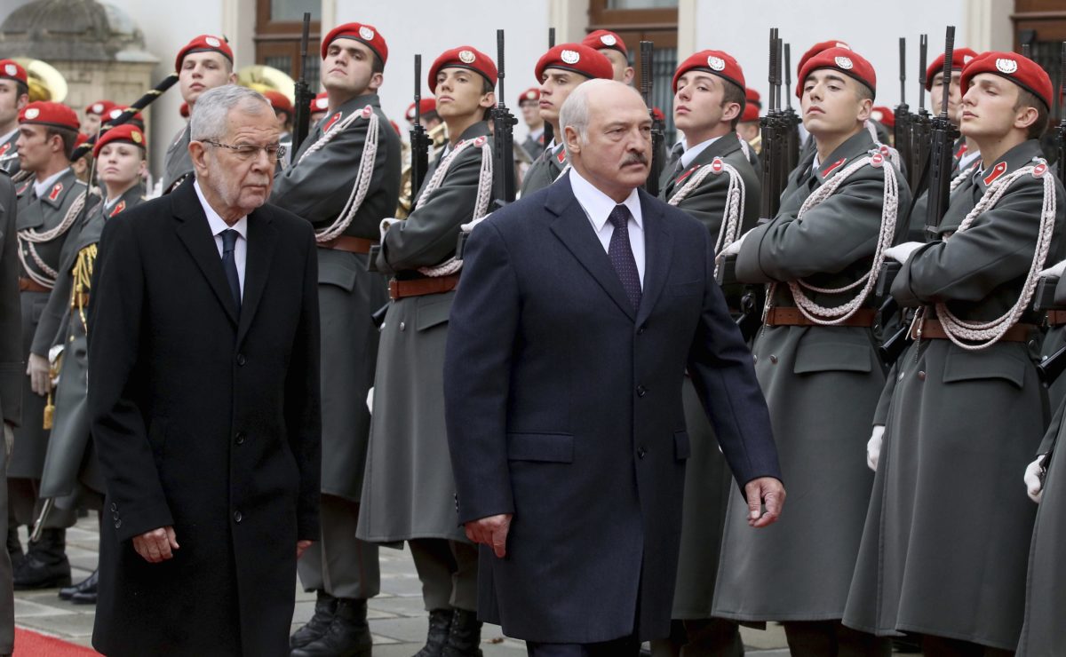 Alexander Van der Bellen, Alexander Lukašenko