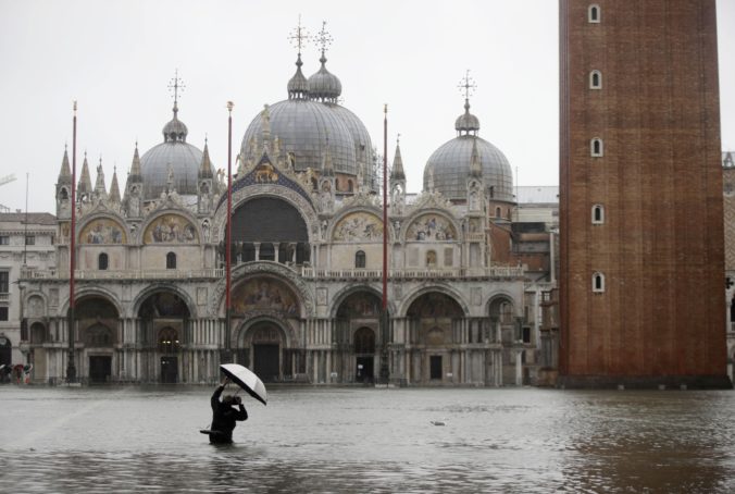 Benátky, vysoký príliv