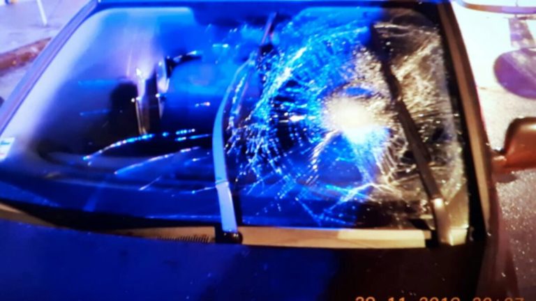 Zrážka auta s chodcom