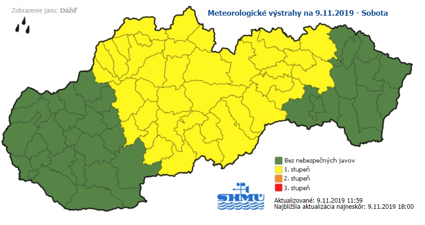 Výstrahy, shmu.sk
