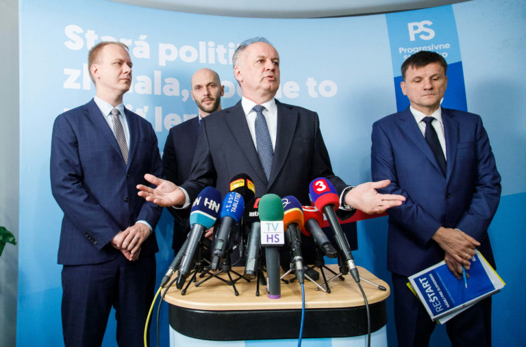 Andrej Kiska, Alojz Hlina, Michal Truban, Miroslav Beblavý