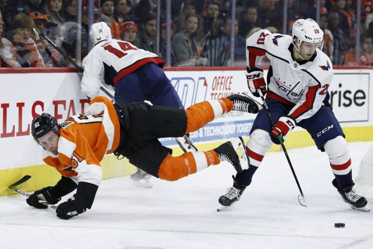 Justin Braun, Richard Pánik, NHL, Washington Capitals, Philadelphia Flyers