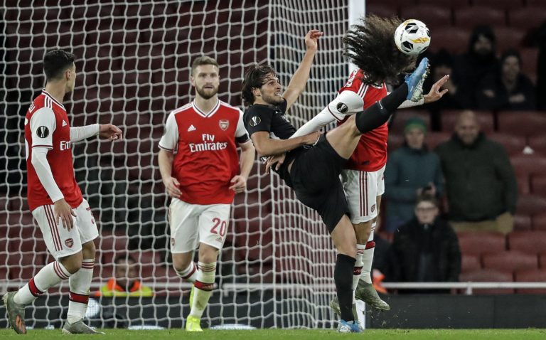 Matteo Guendouzi,  Goncalo Paciencia, Arsenal, Eintracht Frankfurt, Európska liga