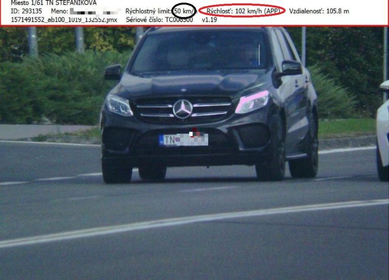 Prekročená rýchlosť