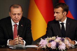 Recep Tayyip Erdogan, Emmanuel Macron