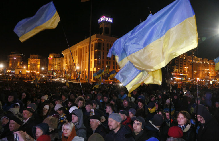 Ukrajina, výročie protestov