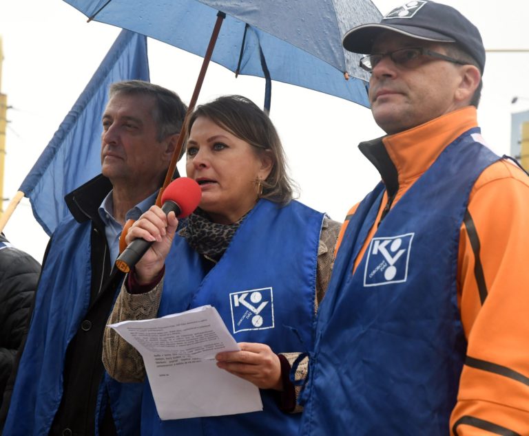 Protest odborárov, vyššie mzdy