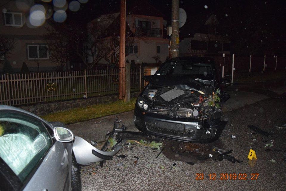 Nehoda, alkohol, Volkswagen, Lehota pod Vtáčnikom