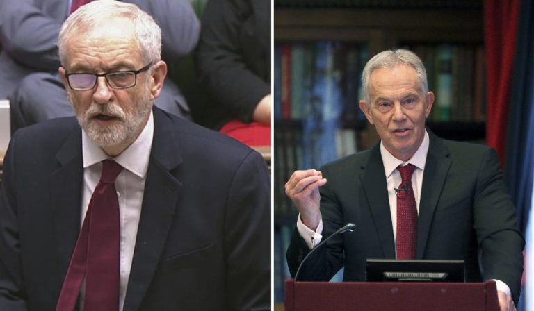 Jeremy Corbyn, Tony Blair