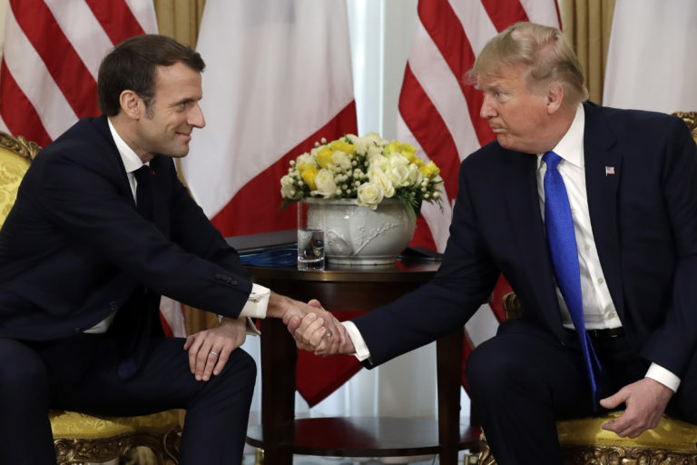 Donald Trump, Emmanuel Macron