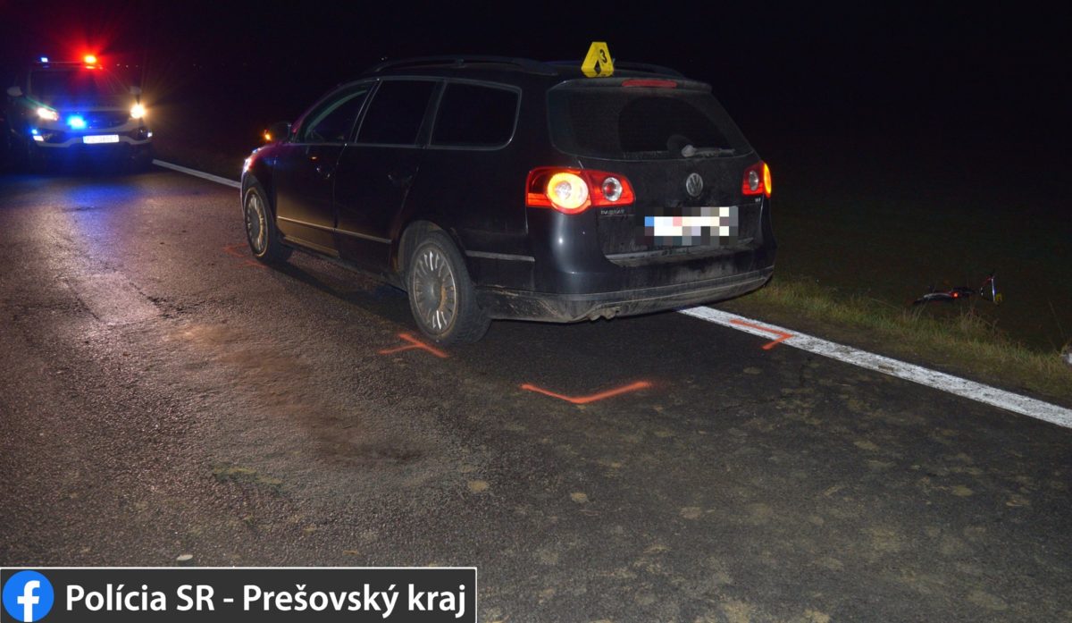 Cyklistka, dopravná nehoda
