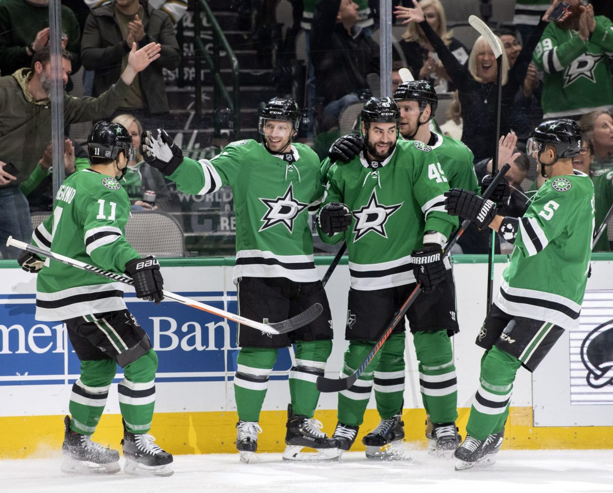 Dallas stars, Andrew Cogliano, , Blake Comeau, Radek Faksa, Andrej Sekera