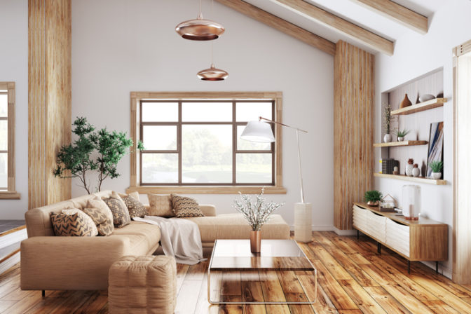 Hnedá obývačka