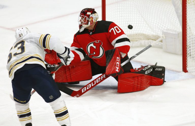 Jeff Skinner, Louis Domingue, Buffalo Sabres, New Jersey Devils, NHL