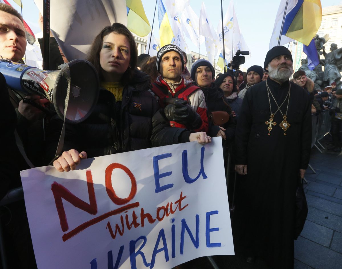 Kyjev, protest