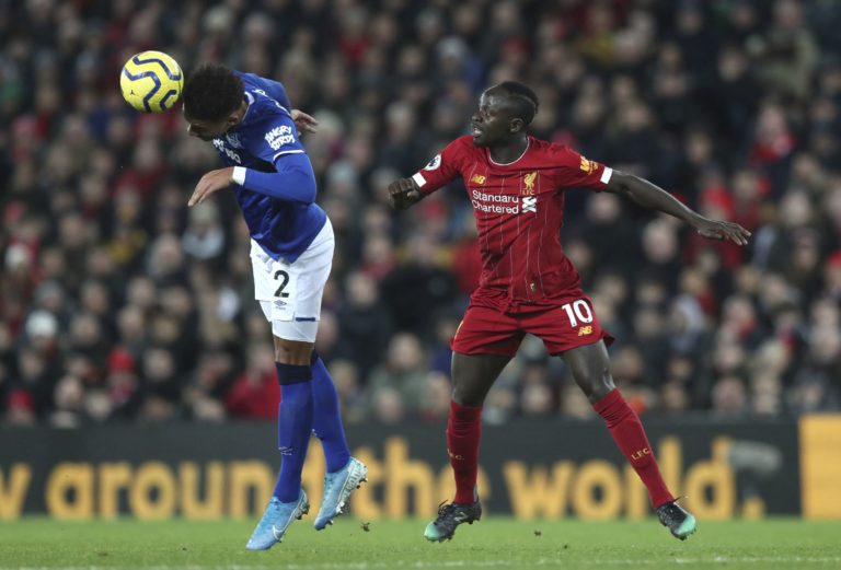 Mason Holgate, Sadio Mané, Everton, FC Liverpool, Premier League