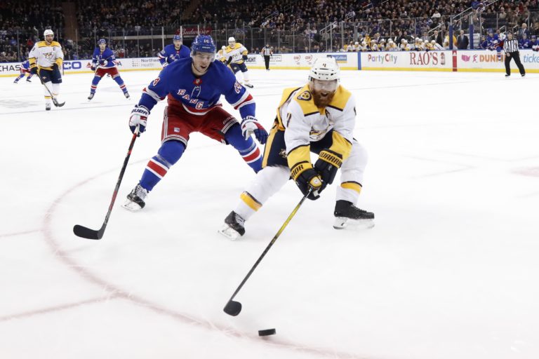 Ryan Ellis, Greg McKegg, NHL, New York Rangers, Nashville Predators