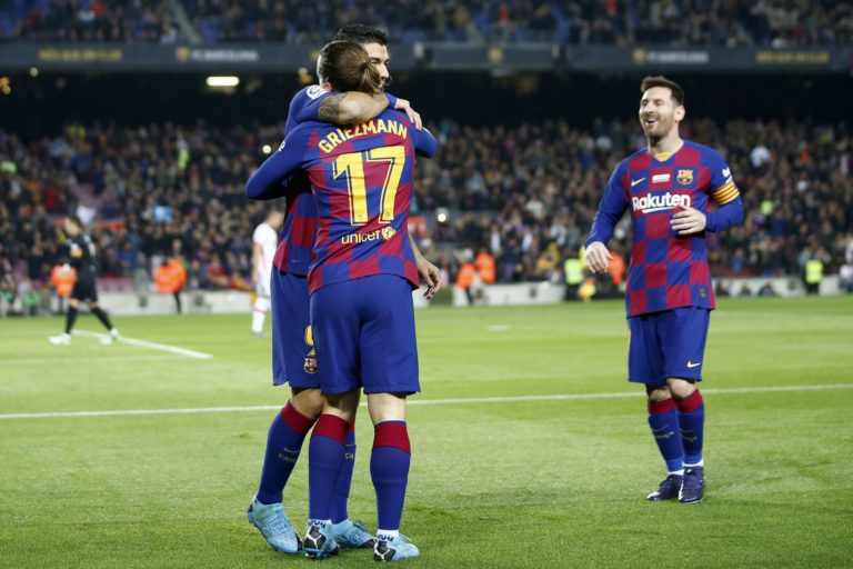 Lionel Messi, Luis Suarez, Antoine Griezmann