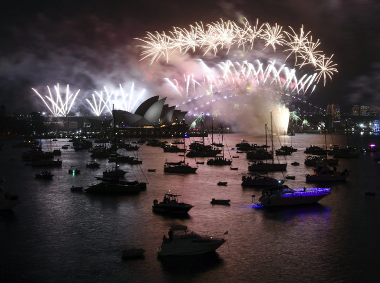 Austrália, Silvester, ohňostroj