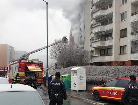 Požiar bytu v Bratislave