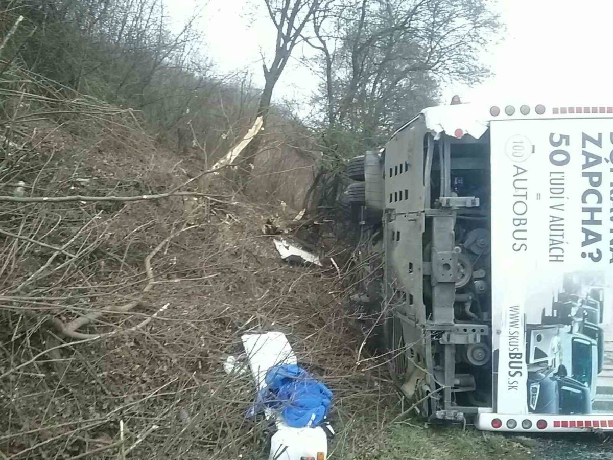 Havária autobusu