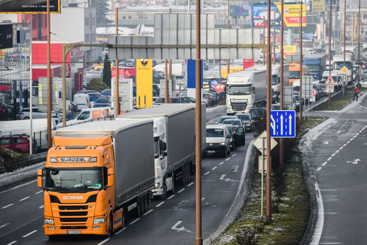 štrajk autodopravcov