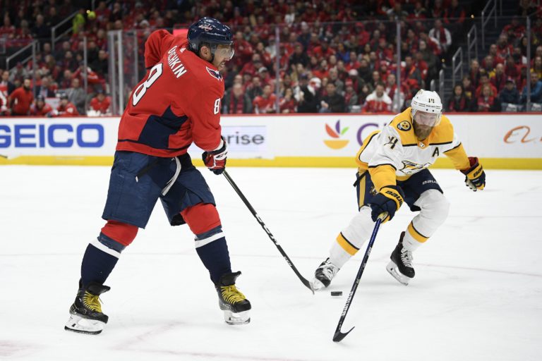 Alexander Ovečkin, Mattias Ekholm, Washington Capitals, Nashville Predators, NHL