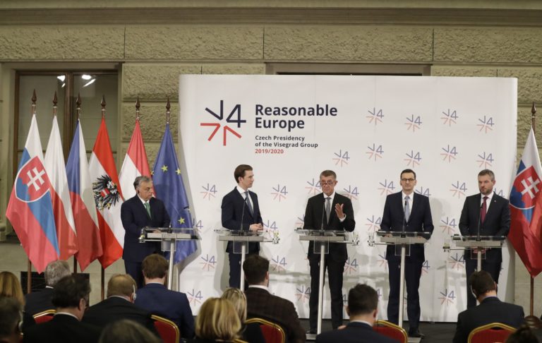 Pellegrini, Morawiecki, Babiš, Kurz, Orbán