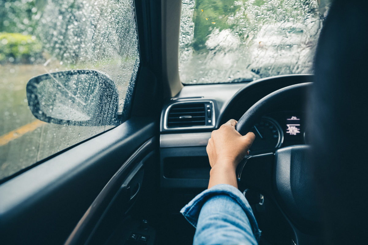 Driving in rainy season