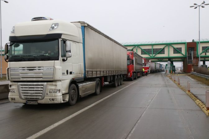 štrajk autodopravcov UNAS