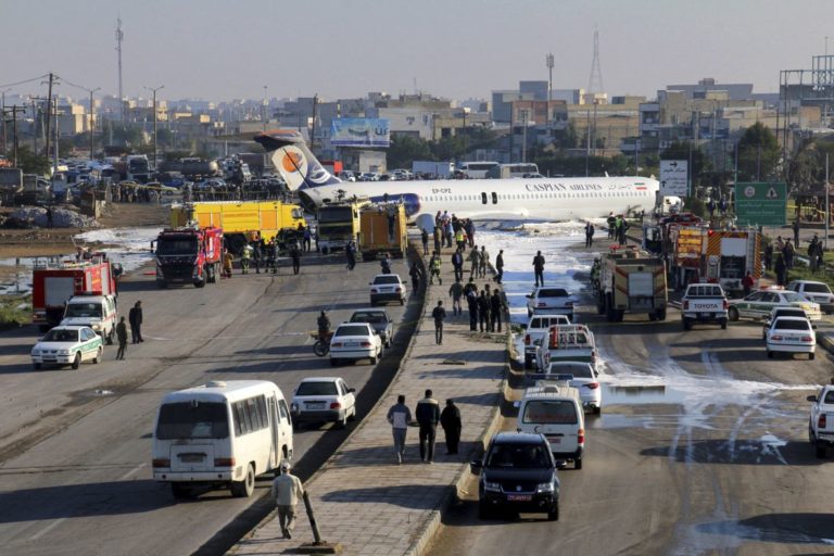Iran, nehoda lietadla